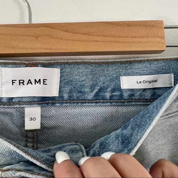FRAME Le Original Distressed High Waisted Jeans - Picture 11 of 12